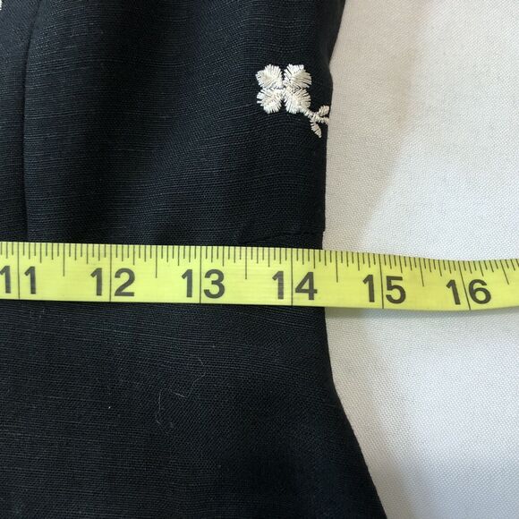 Paraphrase Dress Women 4 Black Floral Flare Dress Fully Lined Embroidered - Picture 6 of 12